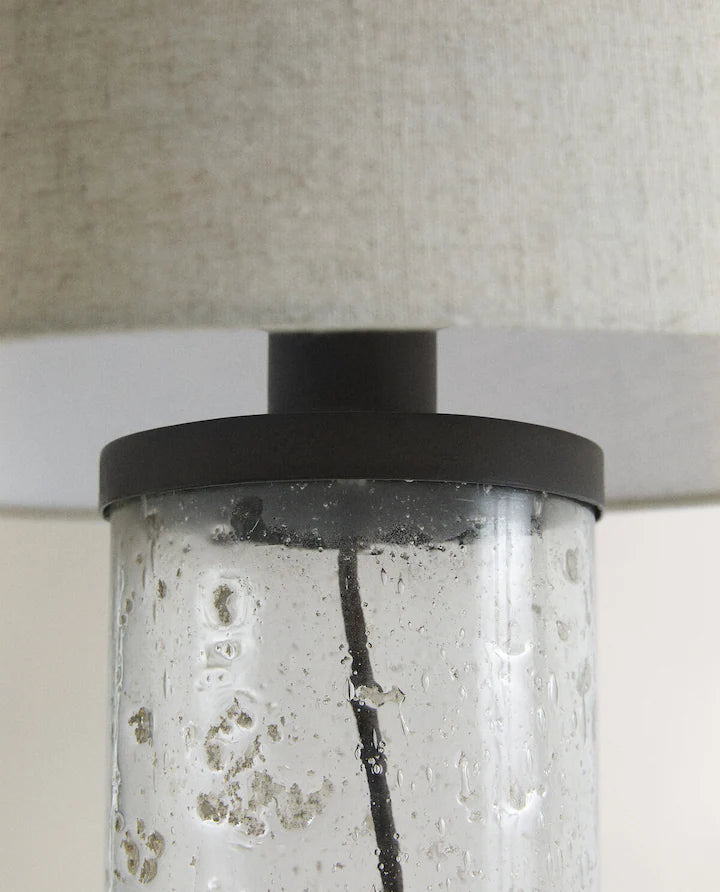 Table lamp glass base