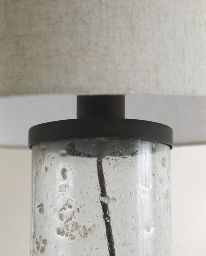 Table lamp glass base