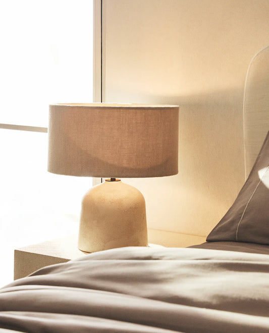 Table Lamp With Ceramic Base White