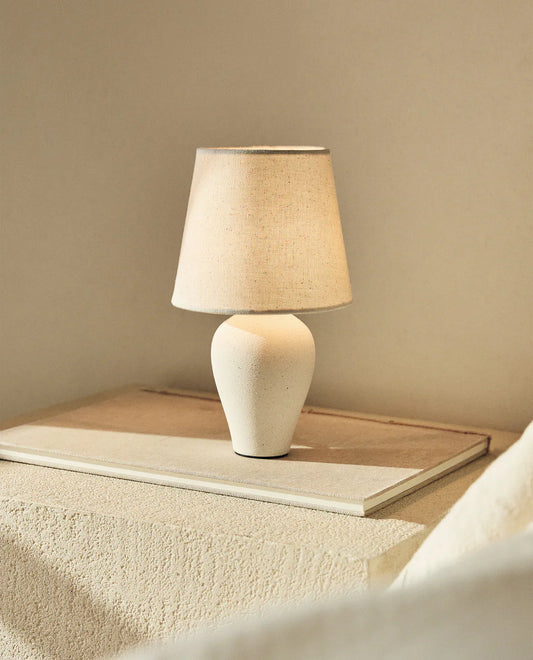 Mini lámpara de mesa de cerámica